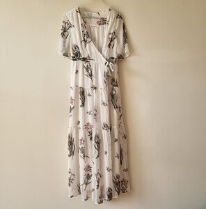 Roller Rabbit Condesa Bouquet Gertrude Maxi Dress Floral Tiered Boho